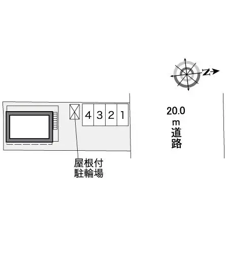 ★手数料０円★前橋市表町１丁目 月極駐車場